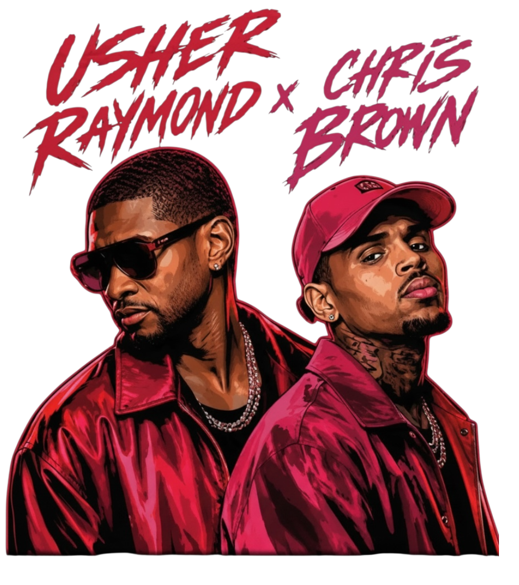 Usher and Chris Brown