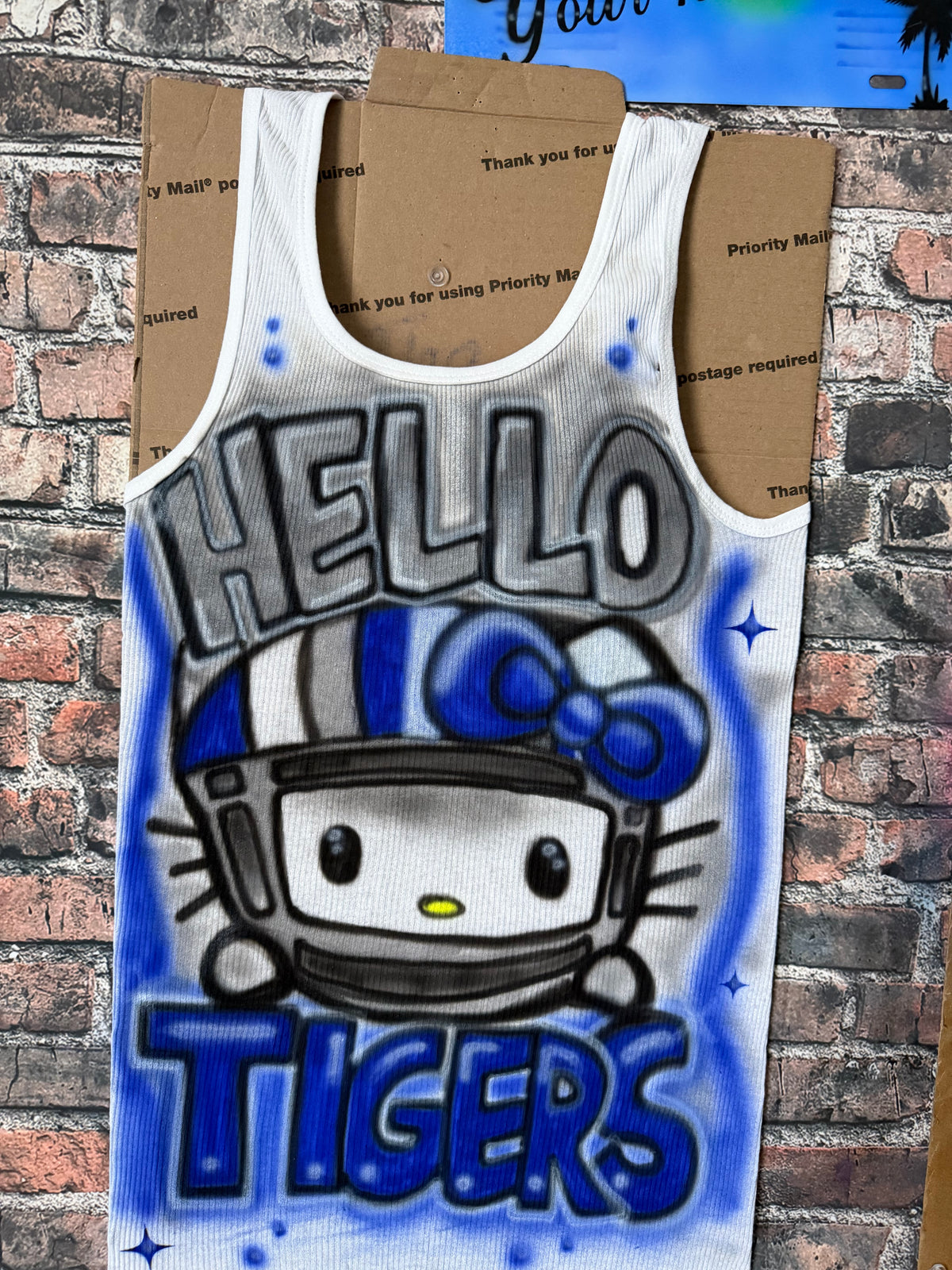 Custom Hello TSU Tigers airbrush tshirt
