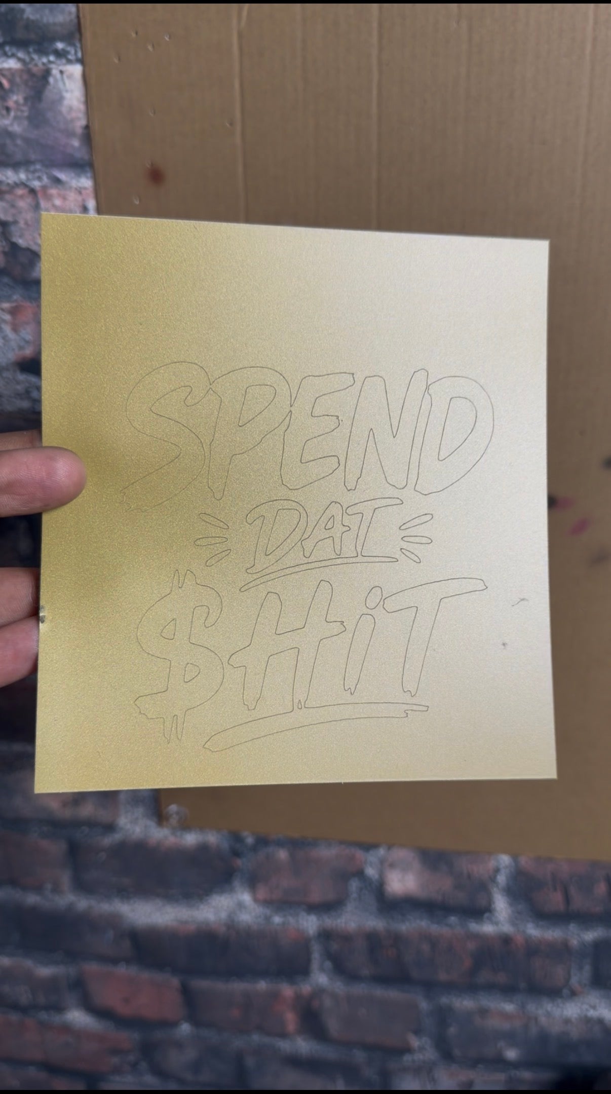 Spend Dat Permanent Vinyl Transfer (make your own cups, mugs, water bottles, and more! Transfer tape included)