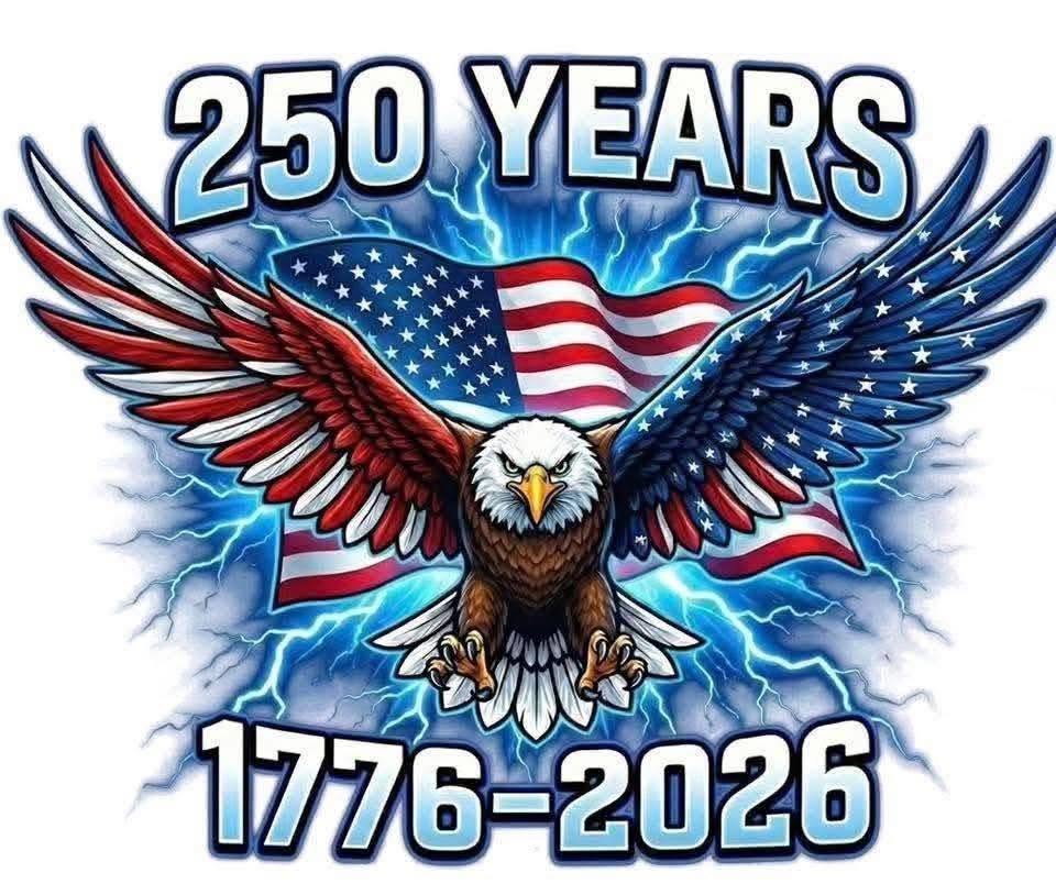 250 Years Blue Fourth of July DTF ready to press iron on transfer for clothing t-shirts and hoodies