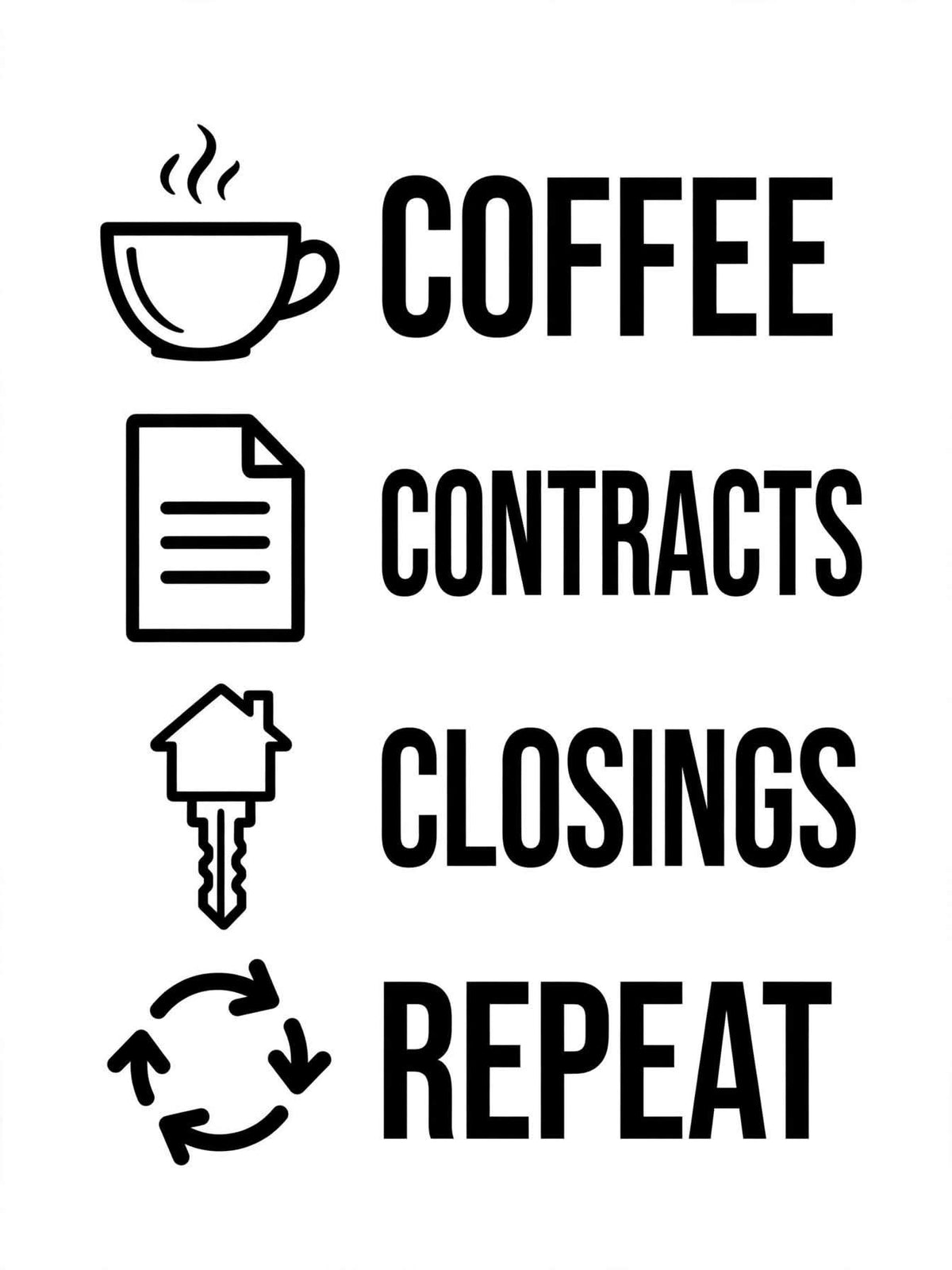 Real estate funny ready to press iron on transfer for clothing t-shirts and hoodies