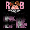 Chris Brown and Usher R&B Tour dates PINK Summer 2026 concert DTF Ready to press iron on transfer for clothing t-shirts and hoodies concert ready