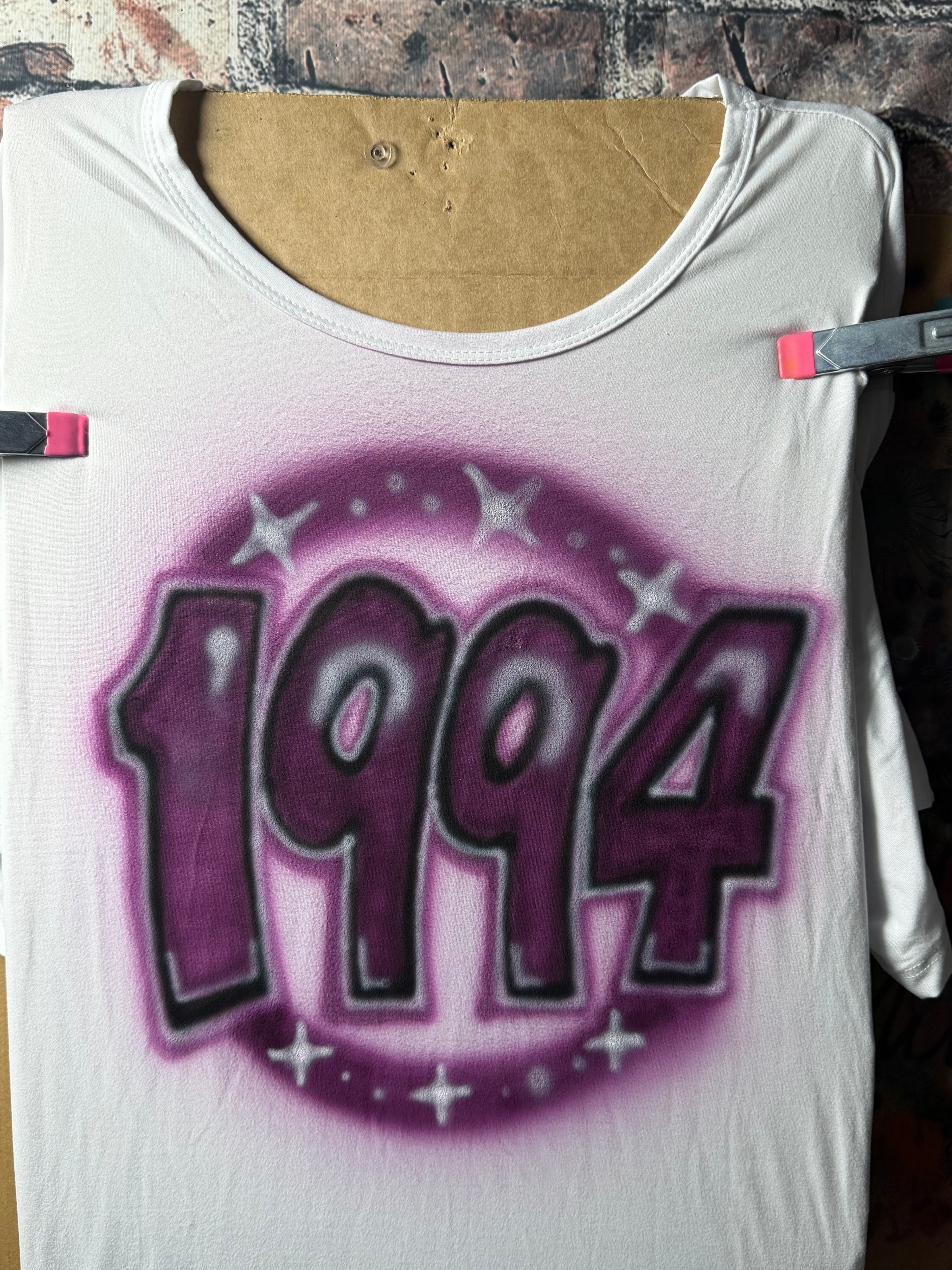 Airbrushed Customized year T-Shirt