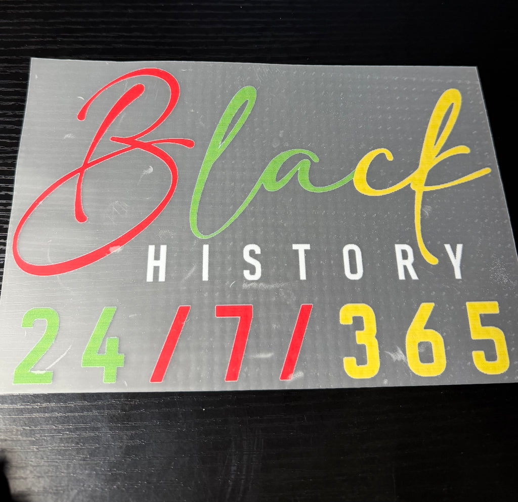 Black History 24/7 Ready to Press DTF