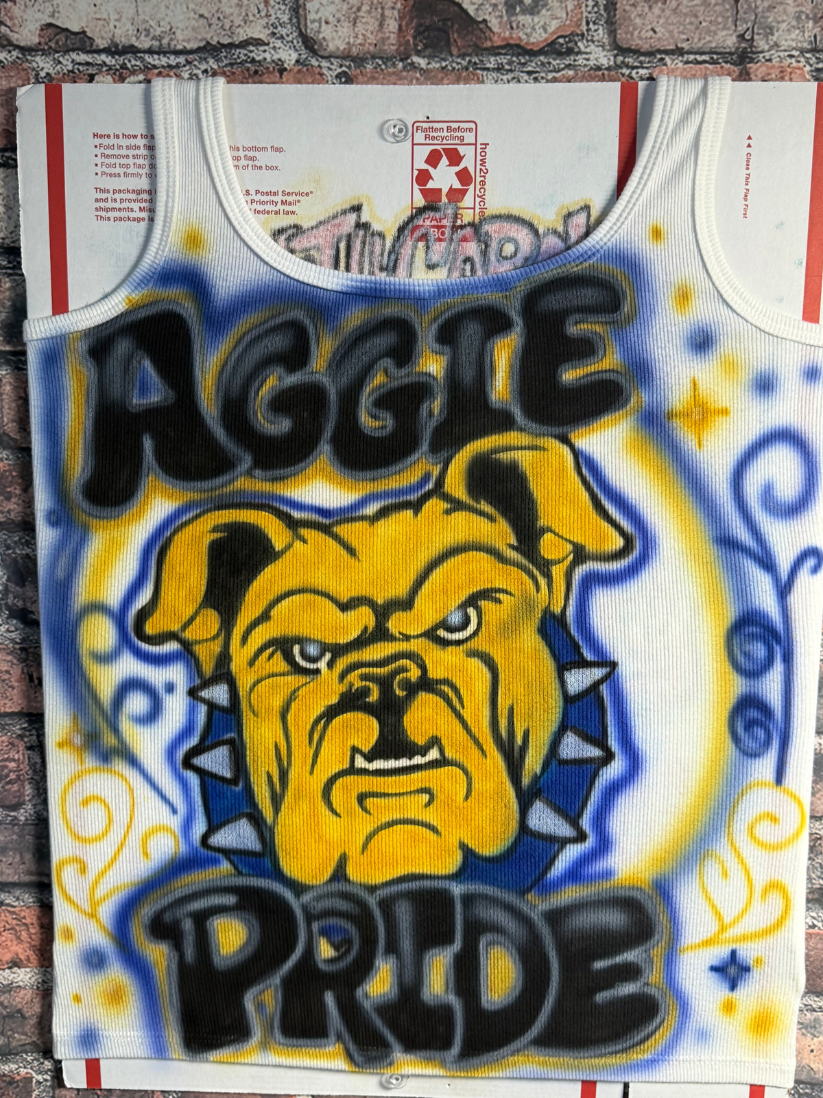 Custom Aggie Pride airbrush tshirt