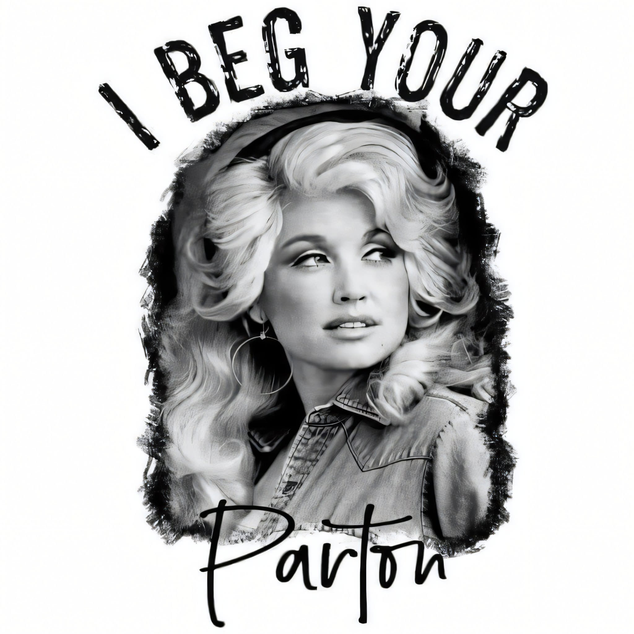 DOLLY PARTON DTF ready to press iron on transfer for clothing t-shirts and hoodies