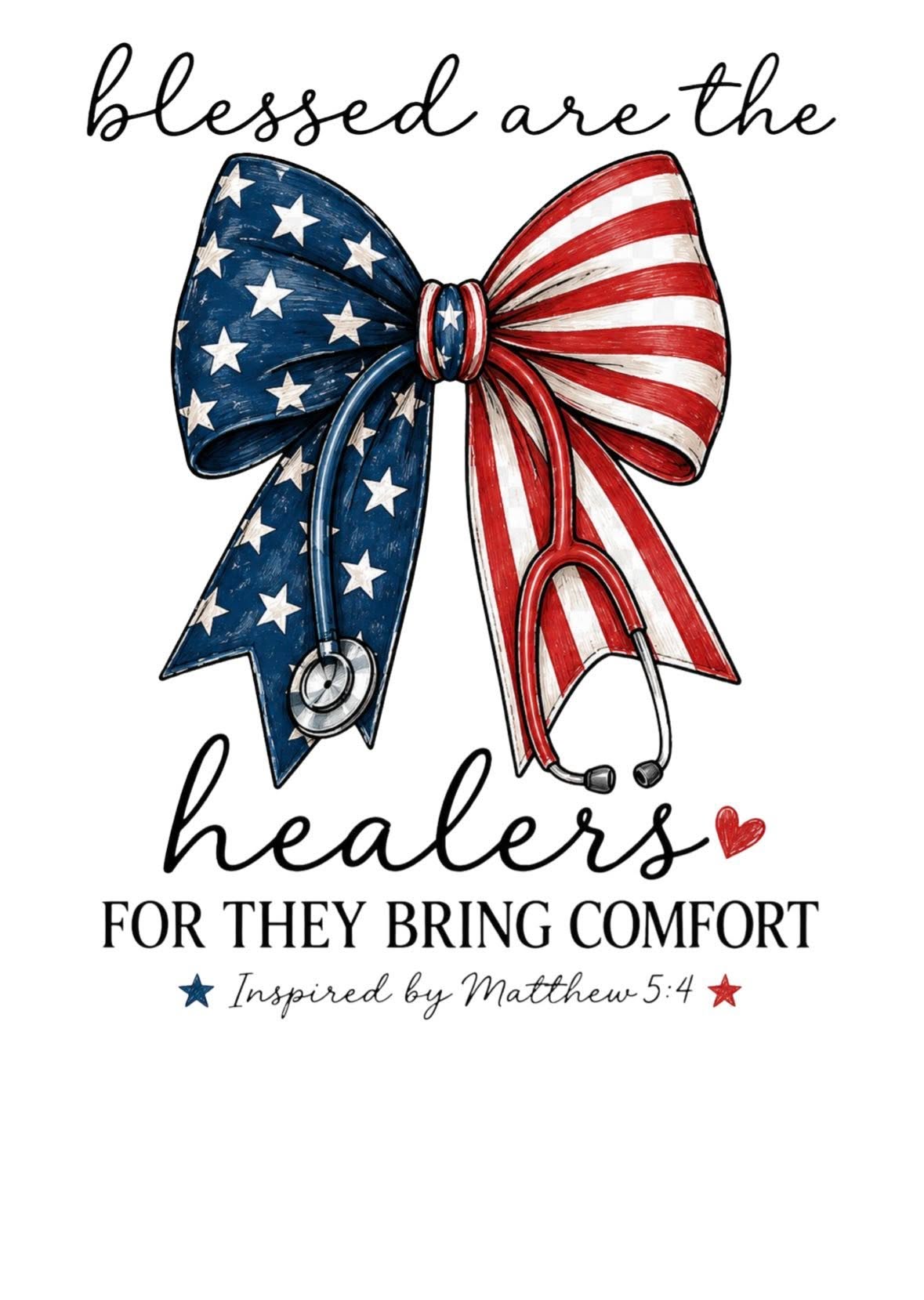 4th of July Doctors Nurses RNs CNAs First Responders DTF ready to press iron on transfer for clothing t-shirts and hoodies