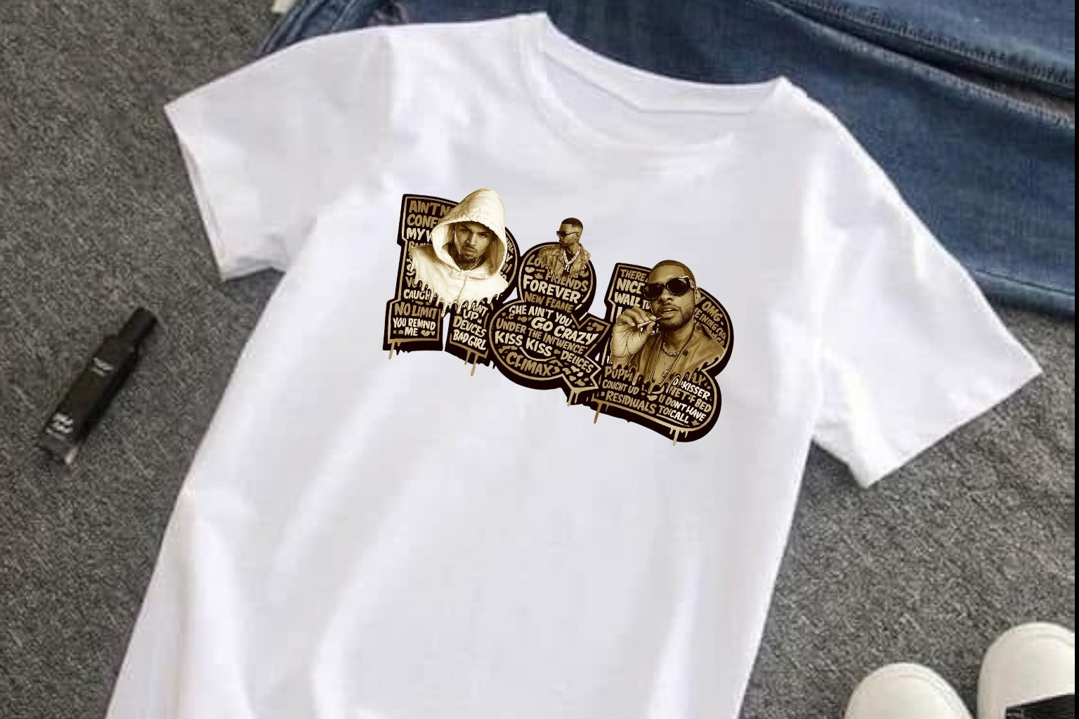 Usher, Mario, & Chris Brown R&B Tour T-shirt concert ready