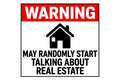 Real estate funny ready to press iron on transfer for clothing t-shirts and hoodies