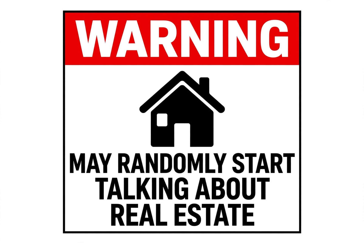 Real estate funny ready to press iron on transfer for clothing t-shirts and hoodies