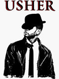 Usher Silhouette DTF Ready to press iron on transfer for clothing t-shirts hoodies concert