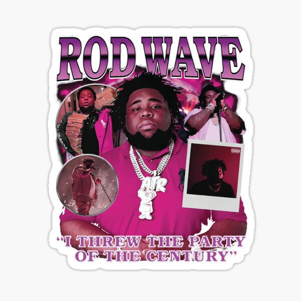 Rod wave DTF iron on transfer for clothing t-shirts etc concert ready