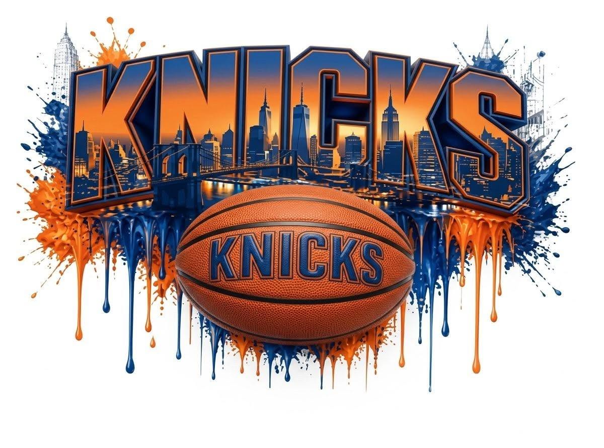 NY Knicks DTF ready to press iron on transfer for clothing t-shirts and hoodies game ready
