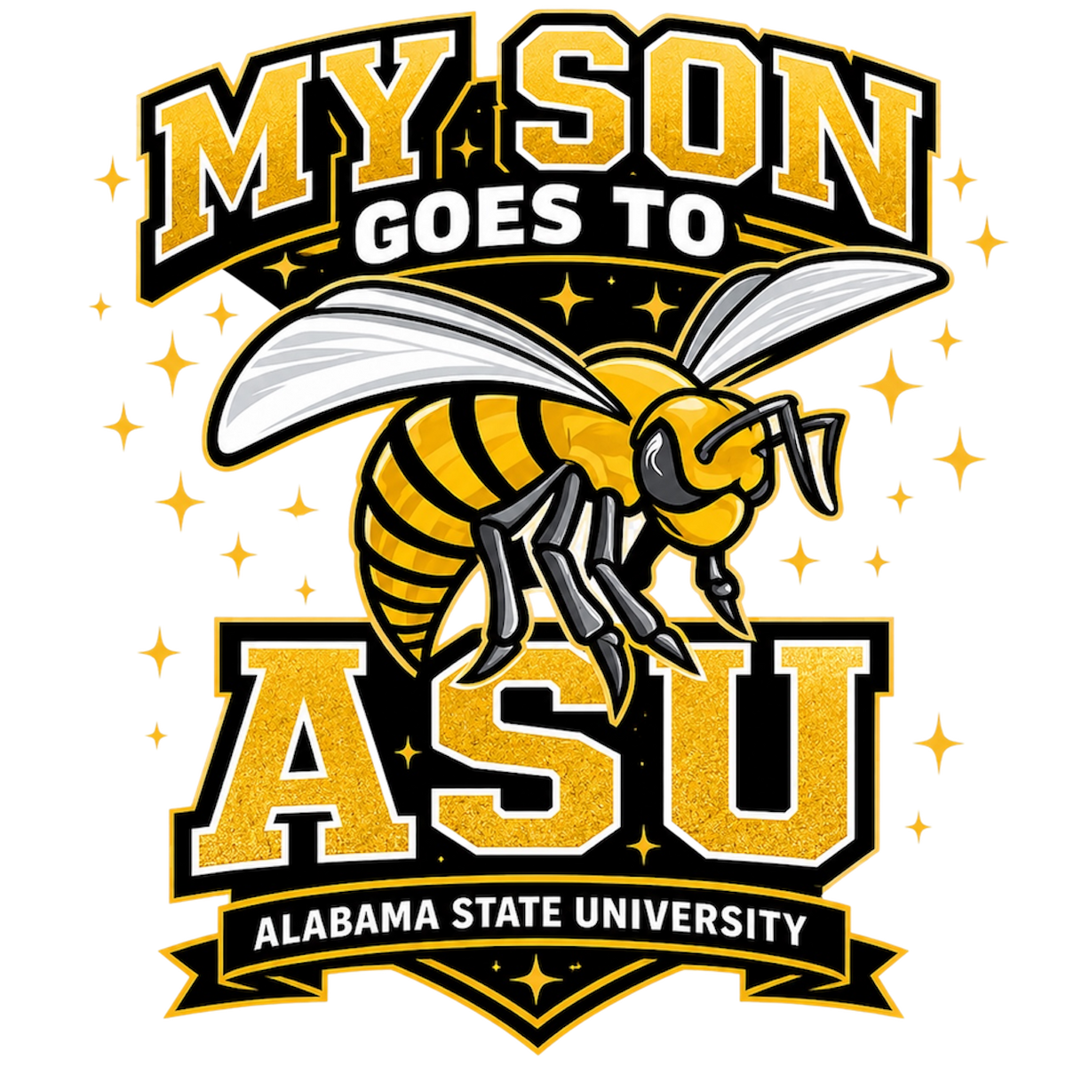 Alabama ASU  DTF ready to press iron on transfer for clothing t-shirts and hoodies