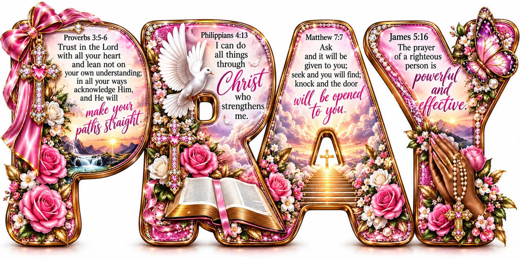 Pray Bible DTF ready to press iron on transfer for clothing t-shirts and hoodies game ready