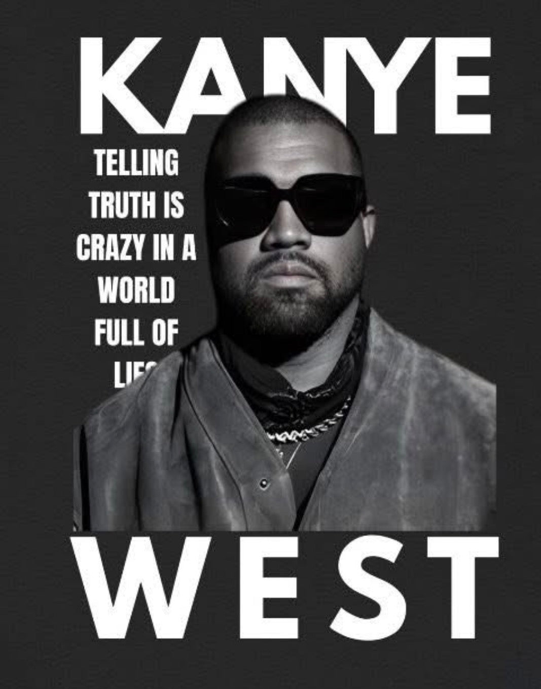 Kanye west DTF iron on transfer concert ready