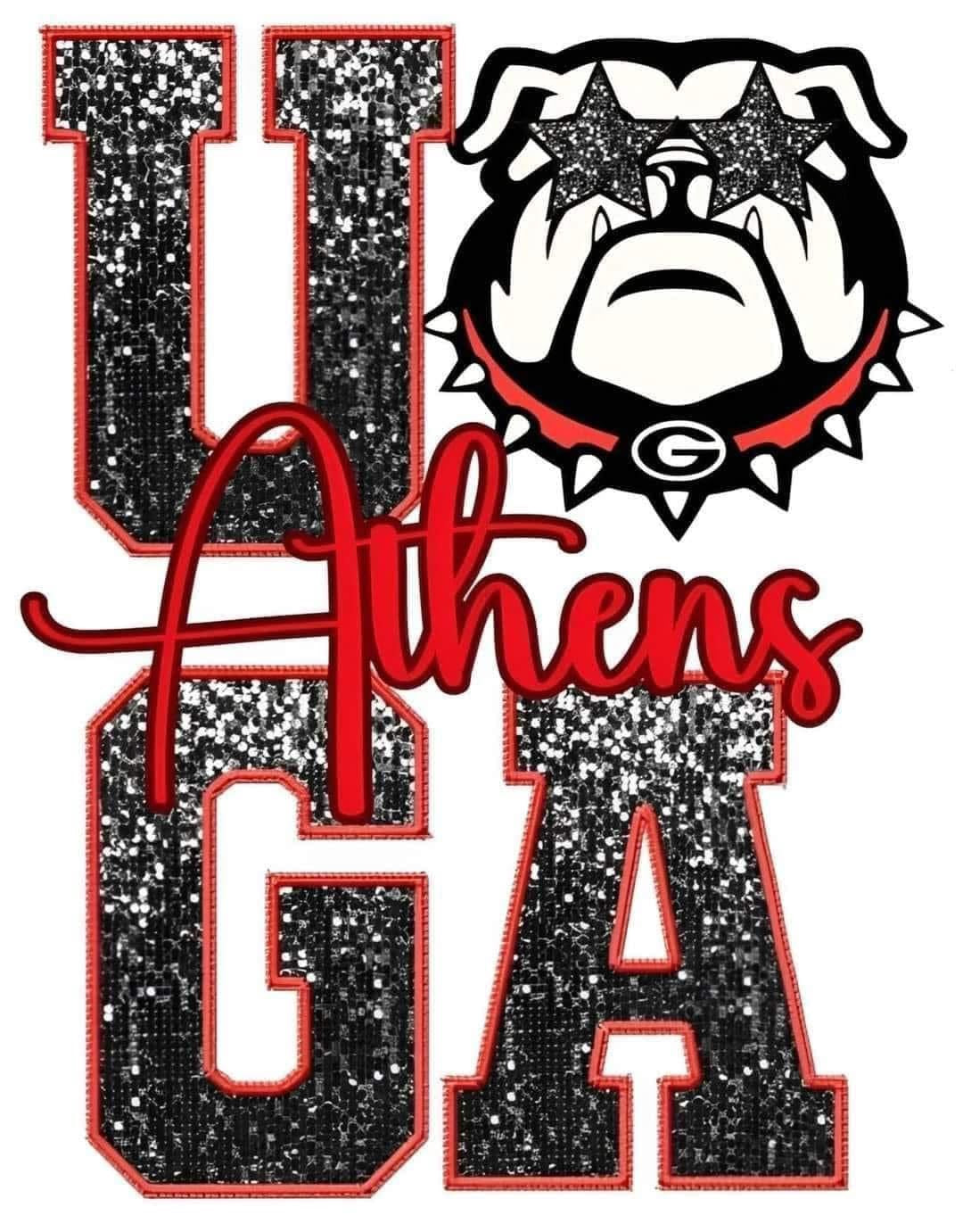 UGA GA Athens Bulldogs Dawgs football DTF ready to press iron on transfer for clothing t-shirts and hoodies