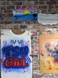 Custom TSU Girl airbrush tshirt