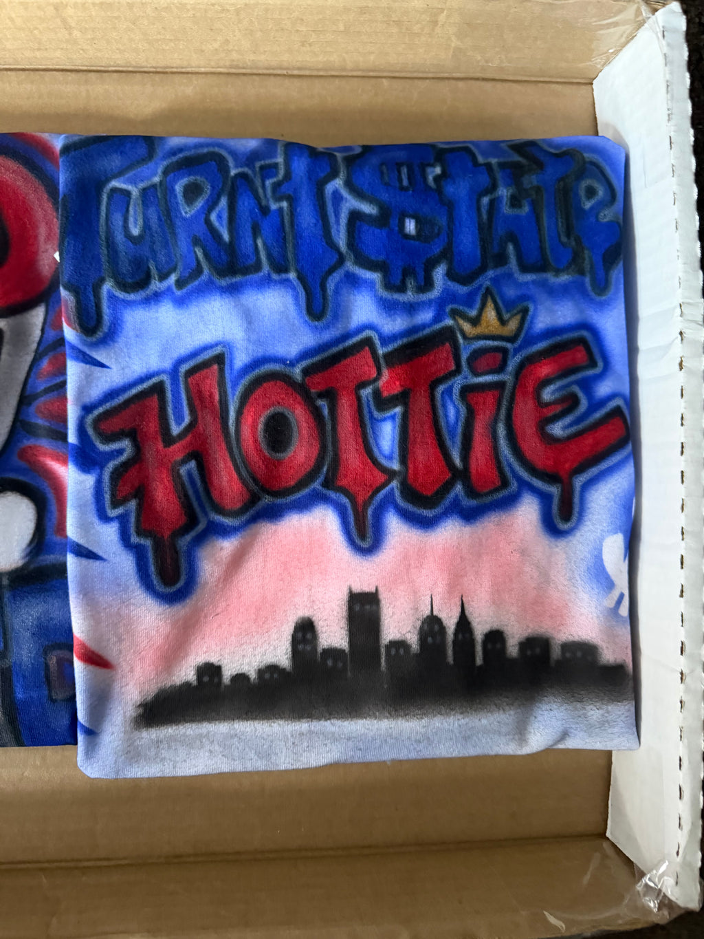 Custom Turnt$tate hottie airbrush tshirt