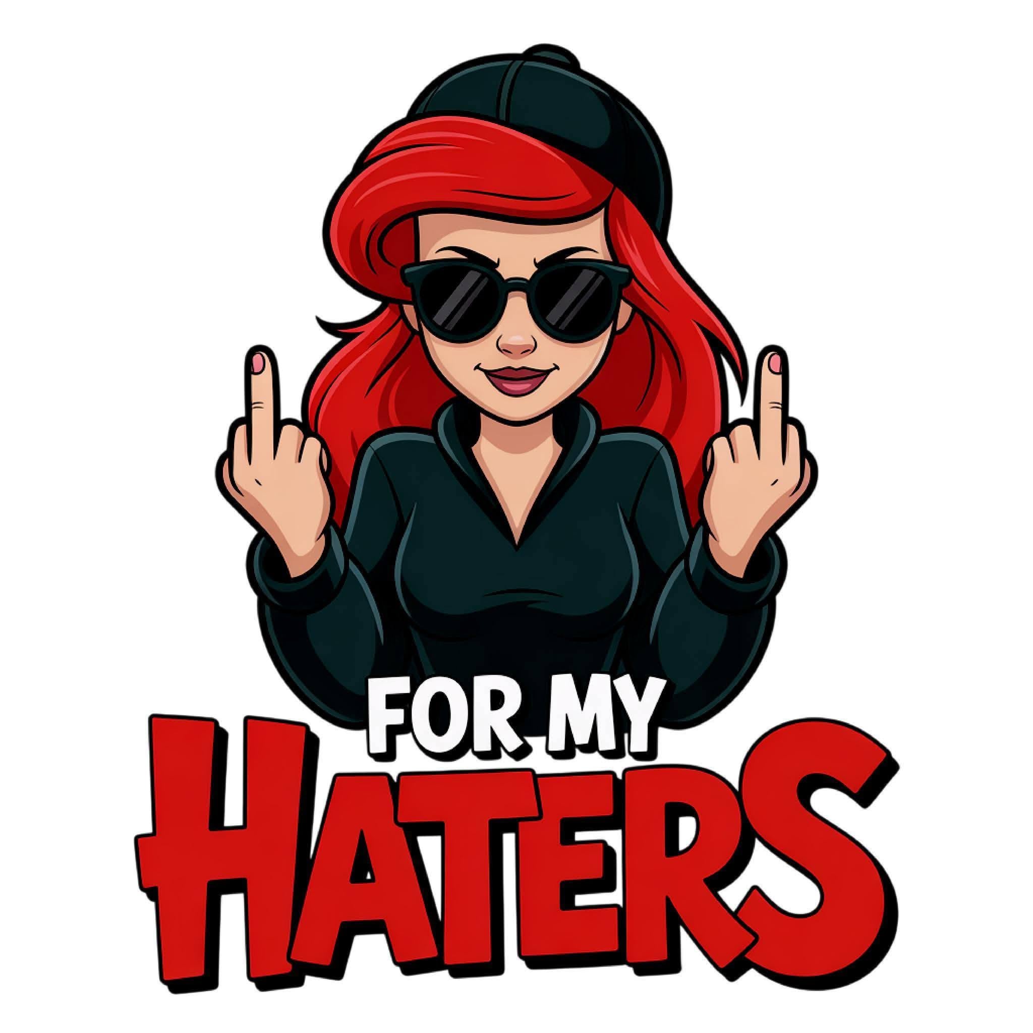 Ariel For my haters DTF ready to press iron on transfer for clothing t-shirts and hoodies