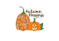 Autumn Blessings Thankful DTF ready to press iron on transfer for clothing t-shirts and hoodies