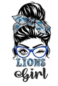 Lions football DTF ready to press iron on transfer for clothing t-shirts and hoodies