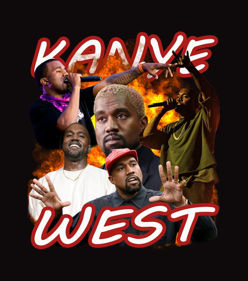 Kanye west DTF iron on transfer concert ready