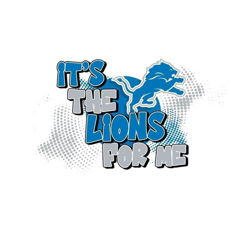 Lions football DTF ready to press iron on transfer for clothing t-shirts and hoodies