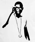 Usher silhouette DTF iron on transfers for clothing and t-shirts concert ready