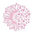 Breast Cancer Awareness DTF ready to press iron on transfer for clothing t-shirts and hoodies
