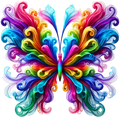 Butterfly DTF ready to press iron on transfer for clothing t-shirts and hoodies