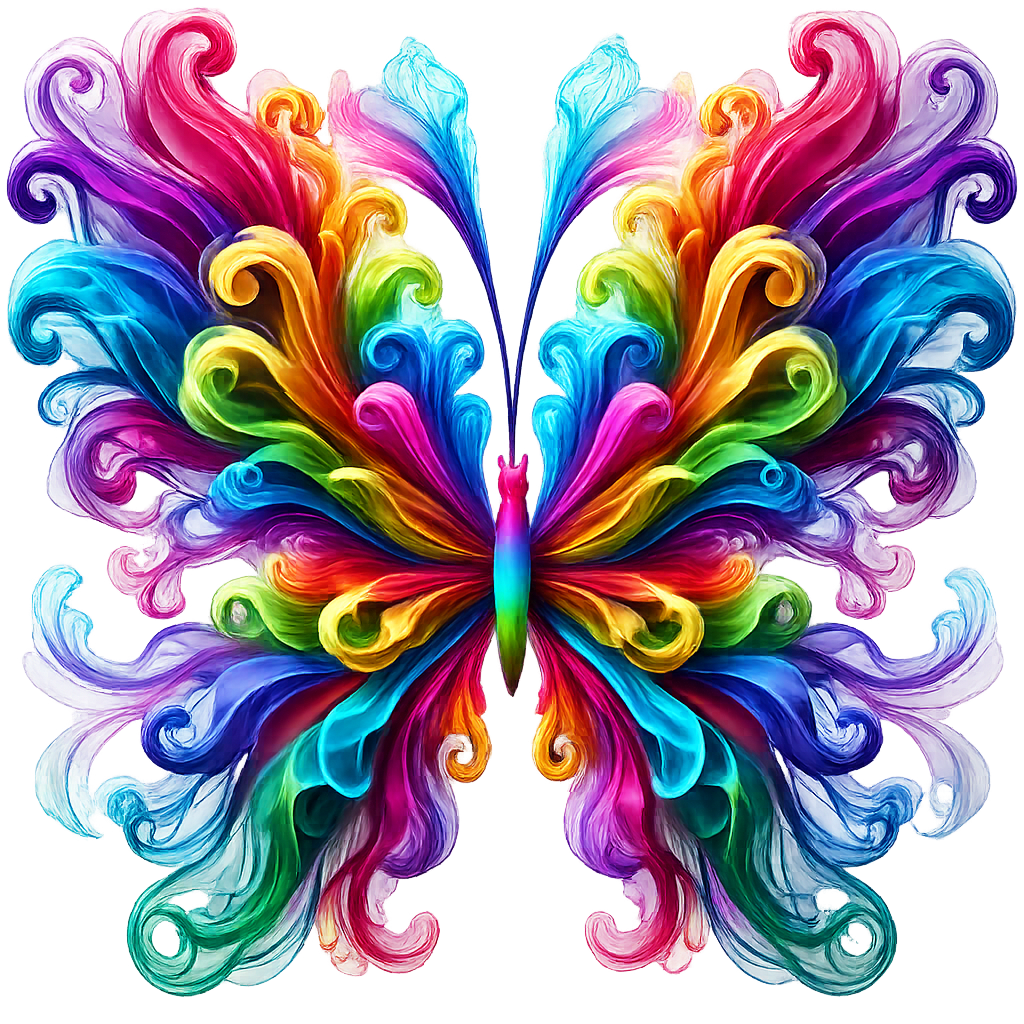 Butterfly DTF ready to press iron on transfer for clothing t-shirts and hoodies