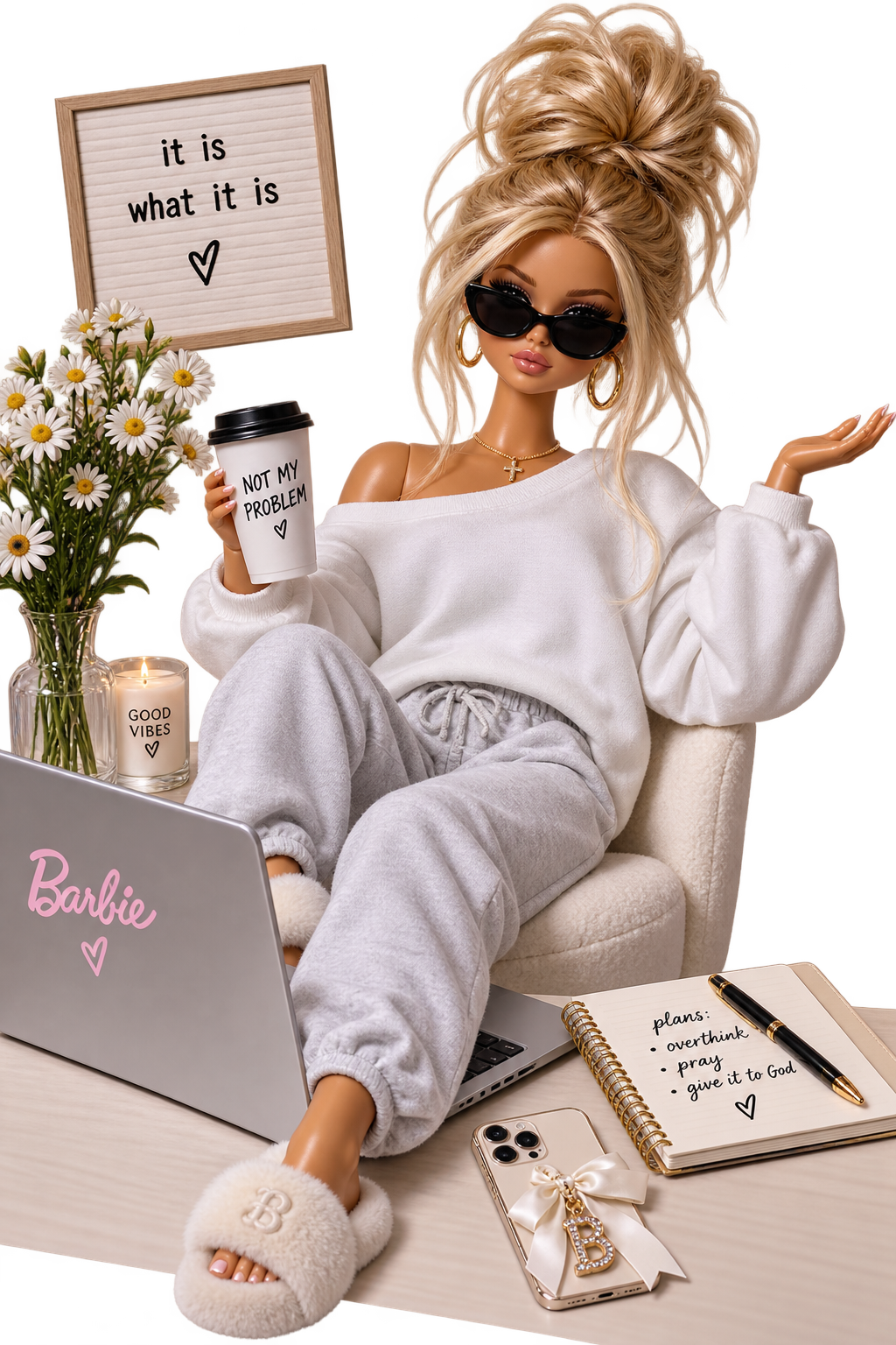 Barbie It Is What it IS DTF ready to press iron on transfer for clothing t-shirts and hoodies
