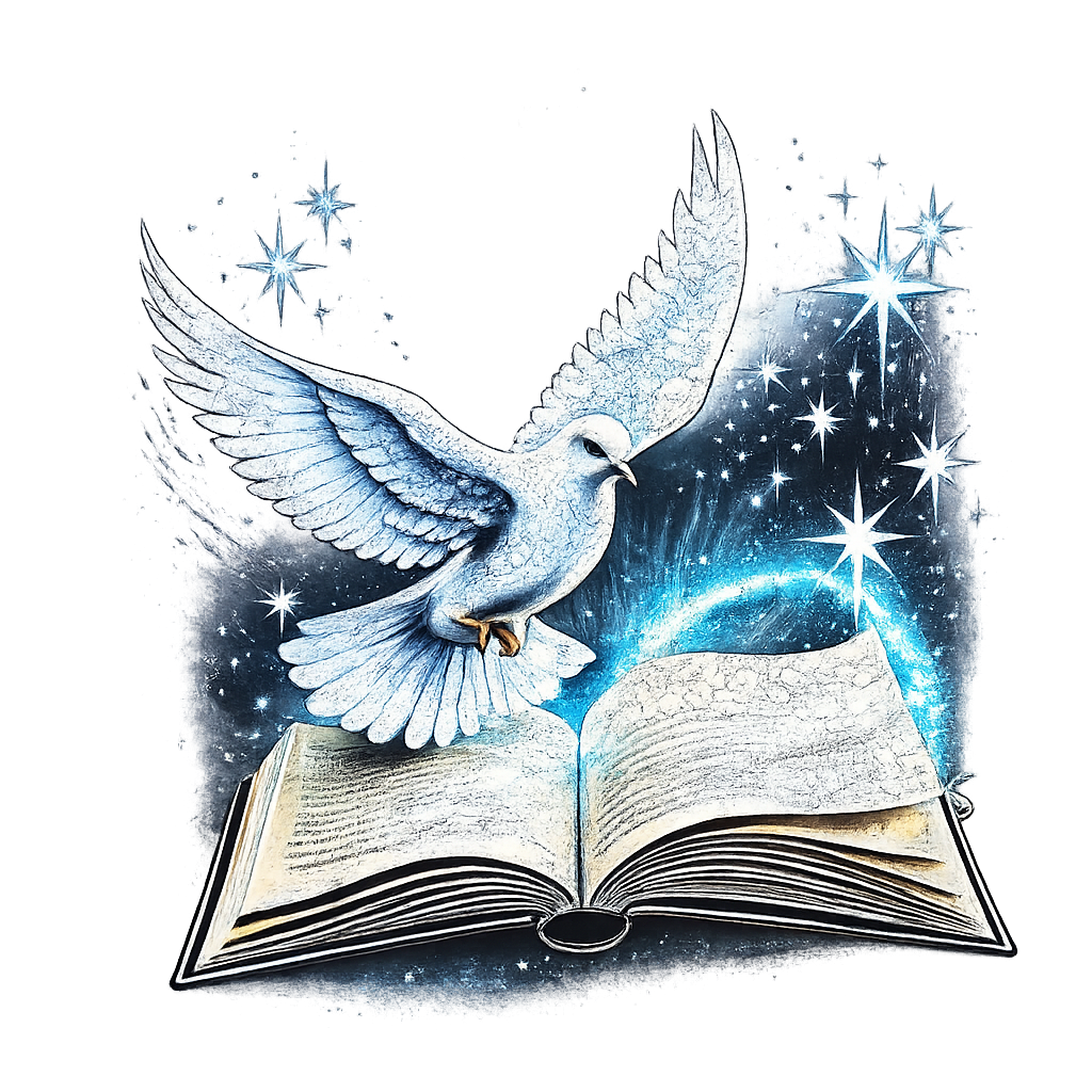 White Bird and book DTF ready to press iron on transfer for clothing t-shirts and hoodies