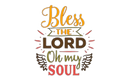 Bless The Lord Thanksgiving DTF ready to press iron on transfer for clothing t-shirts and hoodies