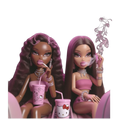 Barbie and Bratz Smoking DTF ready to press iron on transfer for clothing t-shirts and hoodies