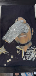 mj silver glove concert tshirt