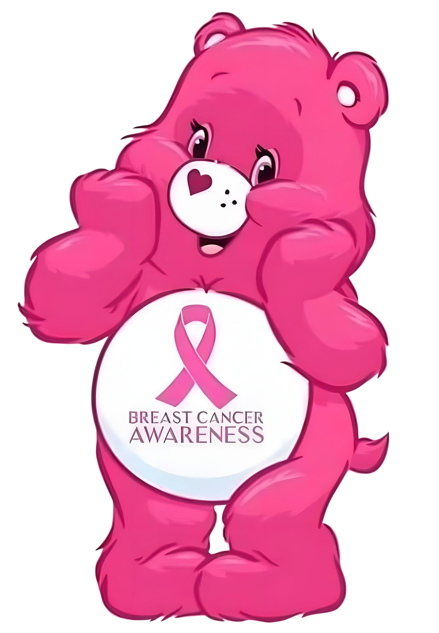 Care Bears Breast Cancer Awareness DTF ready to press iron on transfer for clothing t-shirts and hoodies