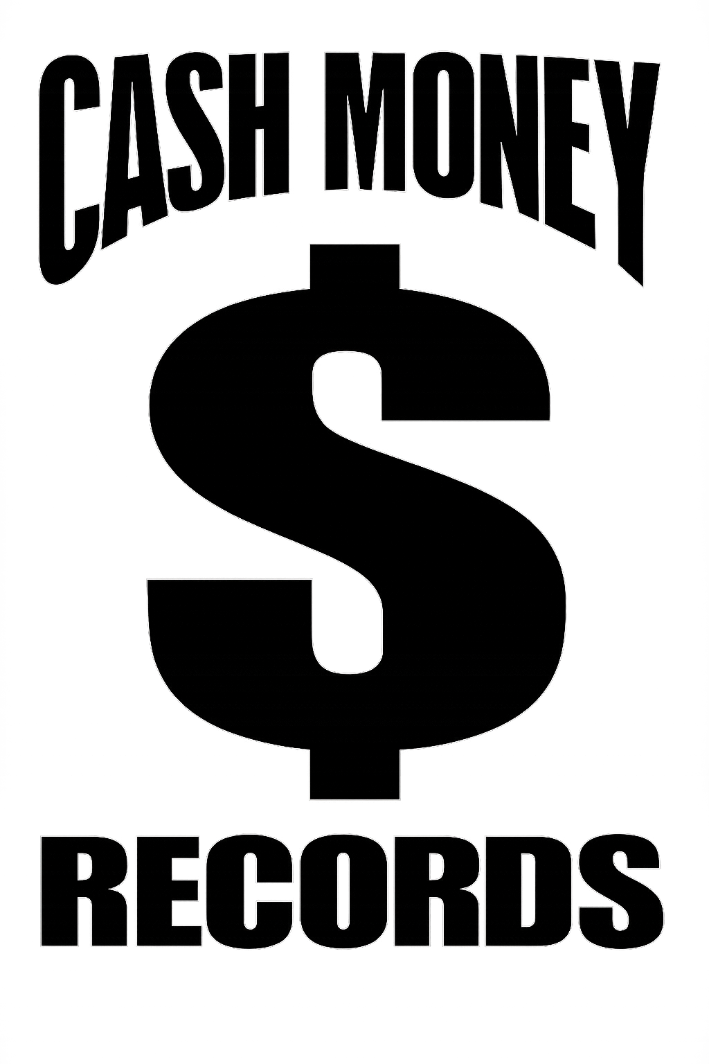 Cash Money Records Bold Print DTF ready to press iron on transfer for clothing t-shirts and hoodies