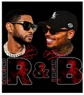 Chris Brown and Usher R&B Tour DTF ready to press iron on transfer for clothing t-shirts and hoodies