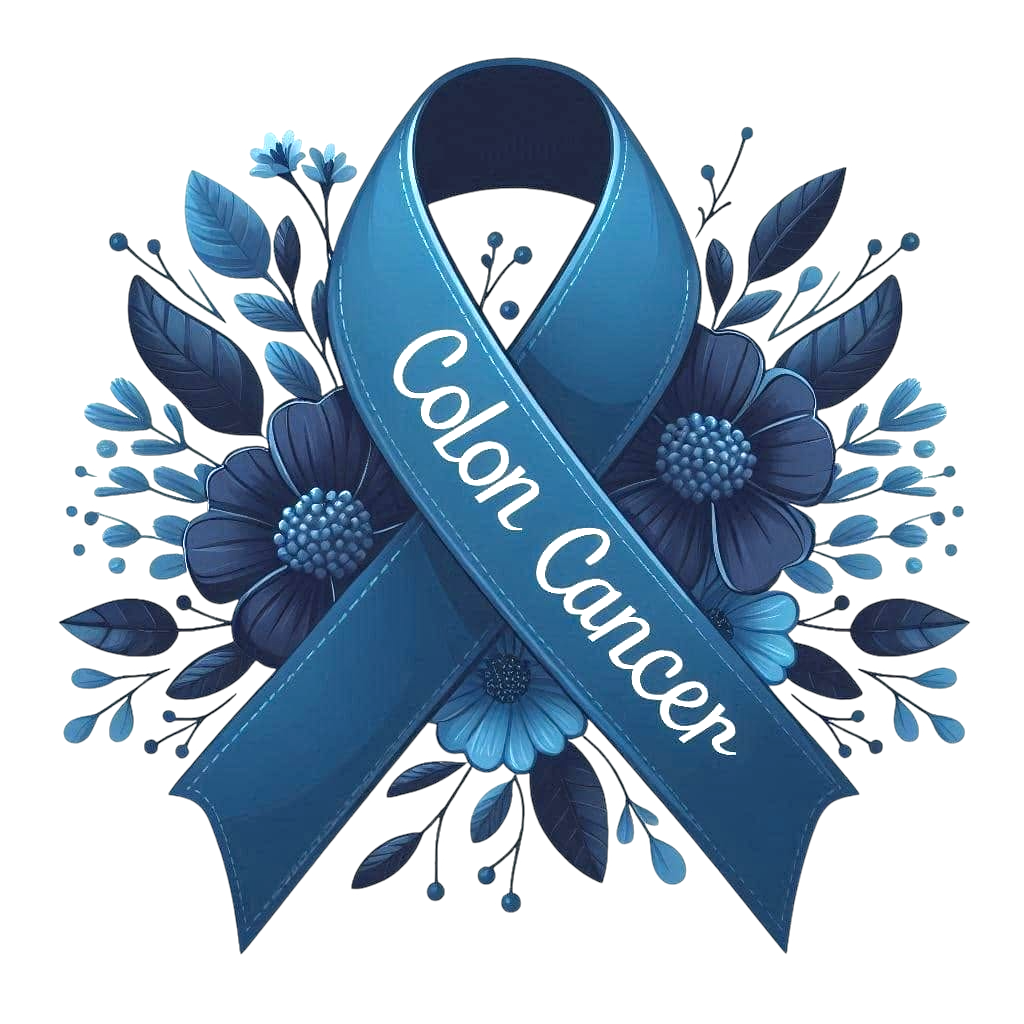 Colon Cancer Awareness DTF ready to press iron on transfer for clothing t-shirts and hoodies