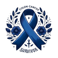 Colon Cancer Awareness DTF ready to press iron on transfer for clothing t-shirts and hoodies