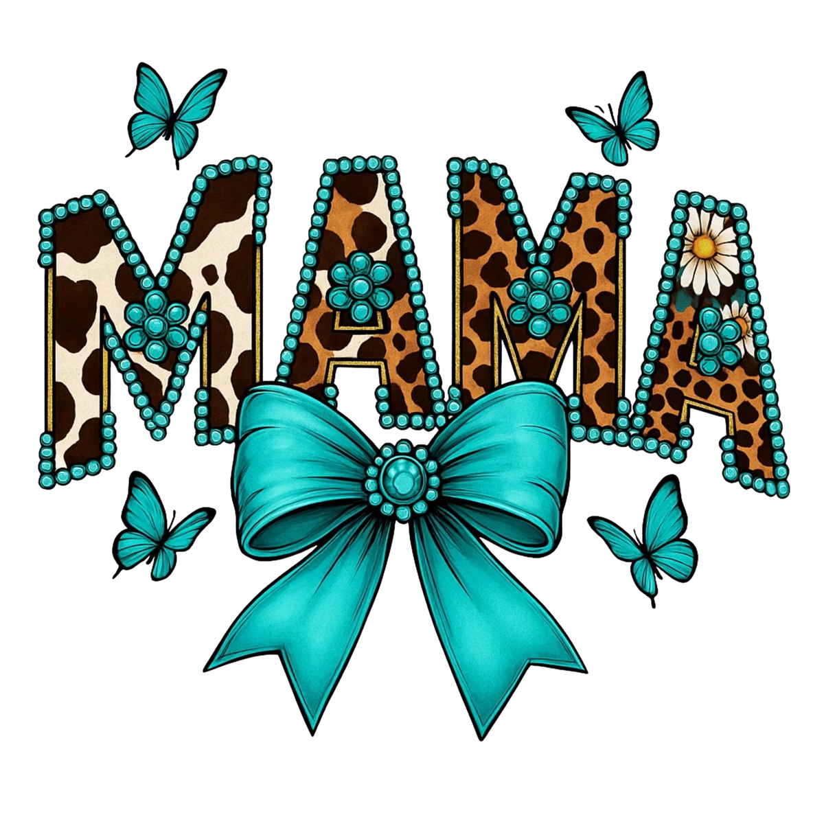 Country Mama Rodeo Cowgirl DTF ready to press iron on transfer for clothing t-shirts and hoodies