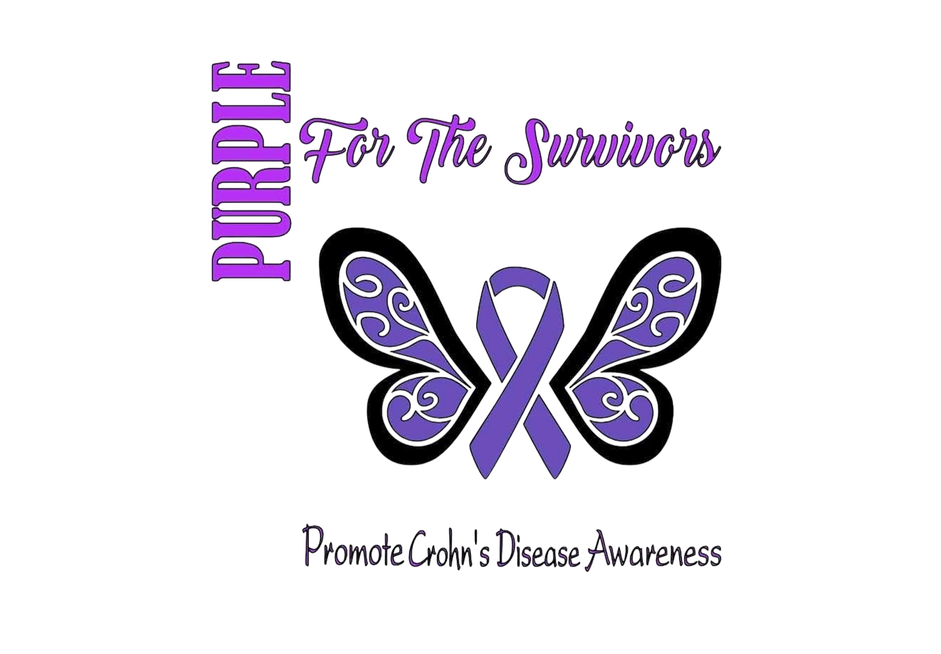Crohn's Disease Awareness DTF ready to press iron on transfer for clothing t-shirts and hoodies