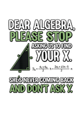 Dear Algebra Please stop asking us to find your X DTF ready to press iron on transfer for clothing t-shirts and hoodies
