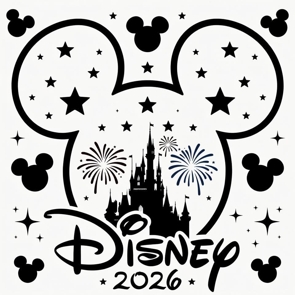 Disney DTF ready to press iron on transfer for clothing t-shirts and hoodies