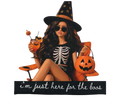 Halloween doll funny DTF ready to press iron on transfer for clothing t-shirts and hoodies