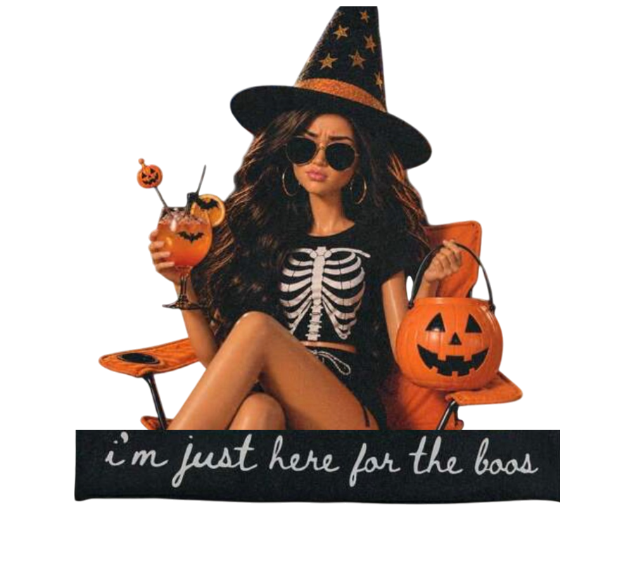 Halloween doll funny DTF ready to press iron on transfer for clothing t-shirts and hoodies