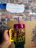 Spend Dat Permanent Vinyl Transfer (make your own cups, mugs, water bottles, and more! Transfer tape included)