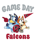 GAME DAY Bluey Football DTF ready to press iron on transfer for clothing t-shirts and hoodies